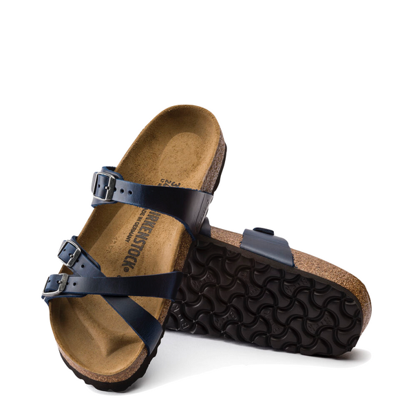 Birkenstock Women's Franca Oiled Leather Sandal in Blue