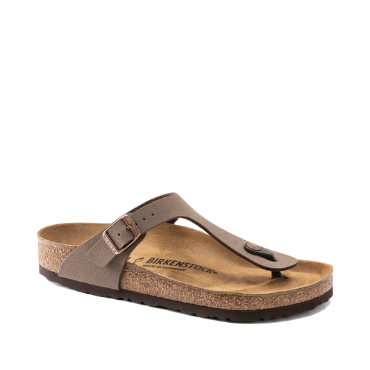 Toe view of Birkenstock Gizeh Birkibuc Thong Sandal for women.