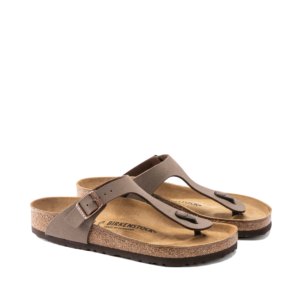 Toe view of Birkenstock Gizeh Birkibuc Thong Sandal for women.