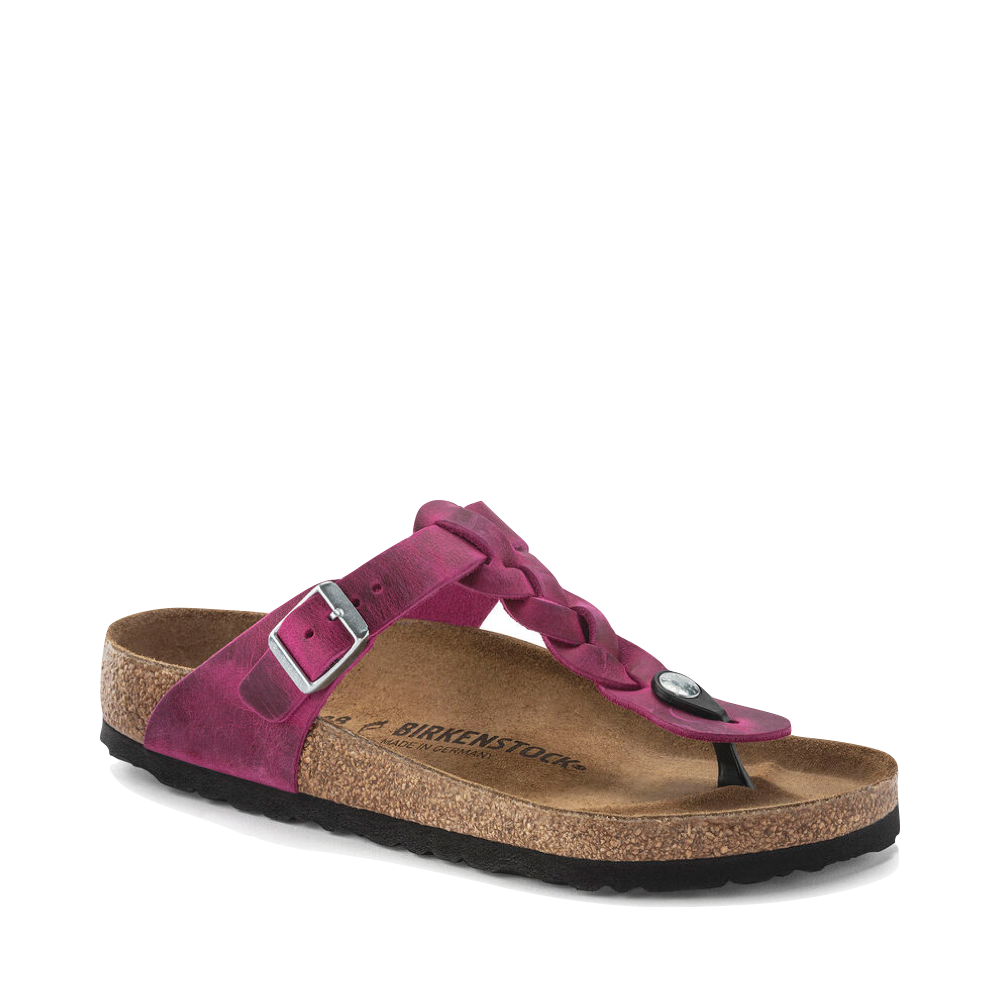 Birkenstock Women's Gizeh Braided Oiled Leather Sandal (Festival Fuchsia)