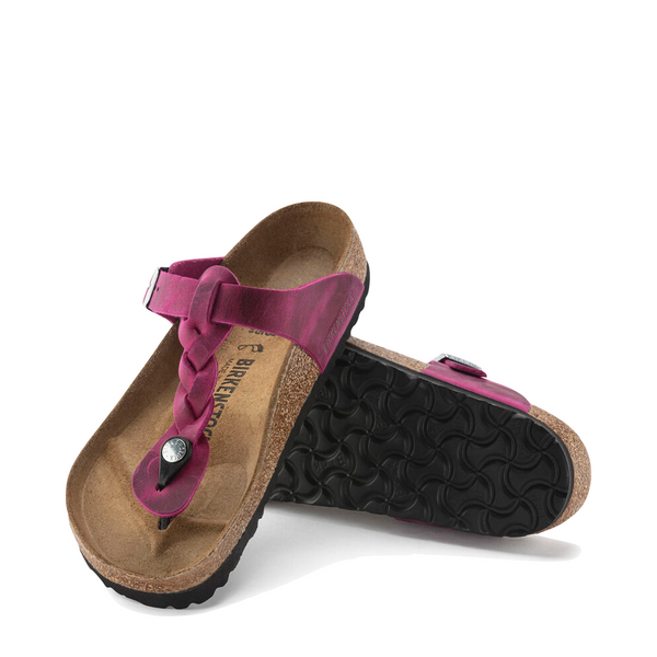 Birkenstock Women's Gizeh Braided Oiled Leather Sandal (Festival Fuchsia)