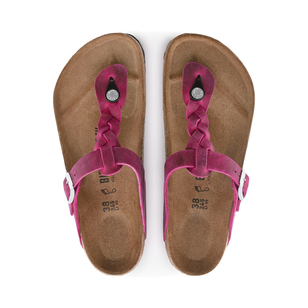 Birkenstock Women's Gizeh Braided Oiled Leather Sandal (Festival Fuchsia)
