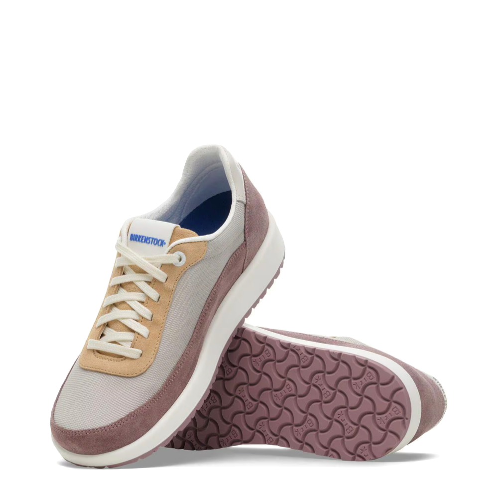 Top-down and bottom view of Birkenstock Honnef City Sneaker for women.