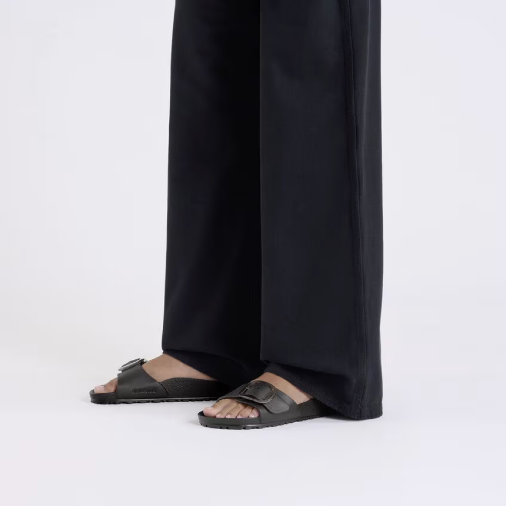 Model view of Birkenstock Madrid Big Buckle EVA Sandal for women.