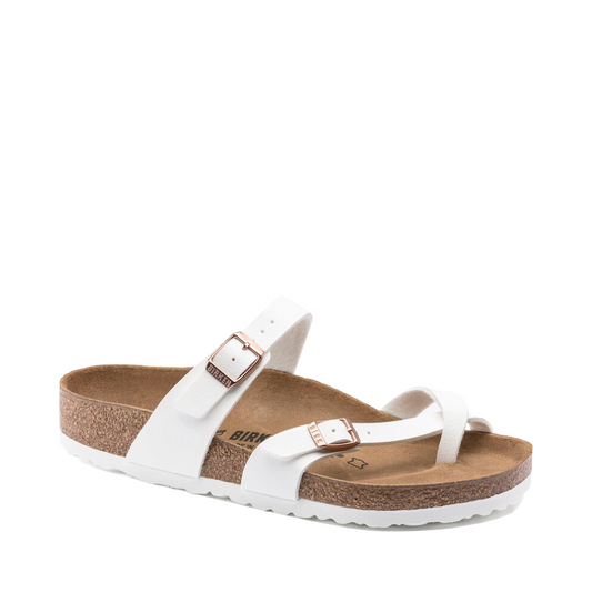 Toe view of Birkenstock Mayari Birko-Flor Toe Loop Sandal for women.