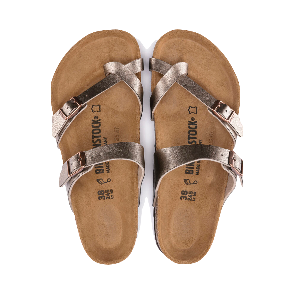 Top-down view of Birkenstock Mayari Birko-Flor Toe Loop Sandal for women.