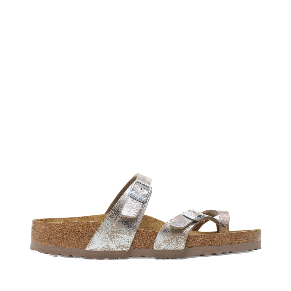 Side (right) view of view of Birkenstock Mayari Toe Loop Sandal for women.