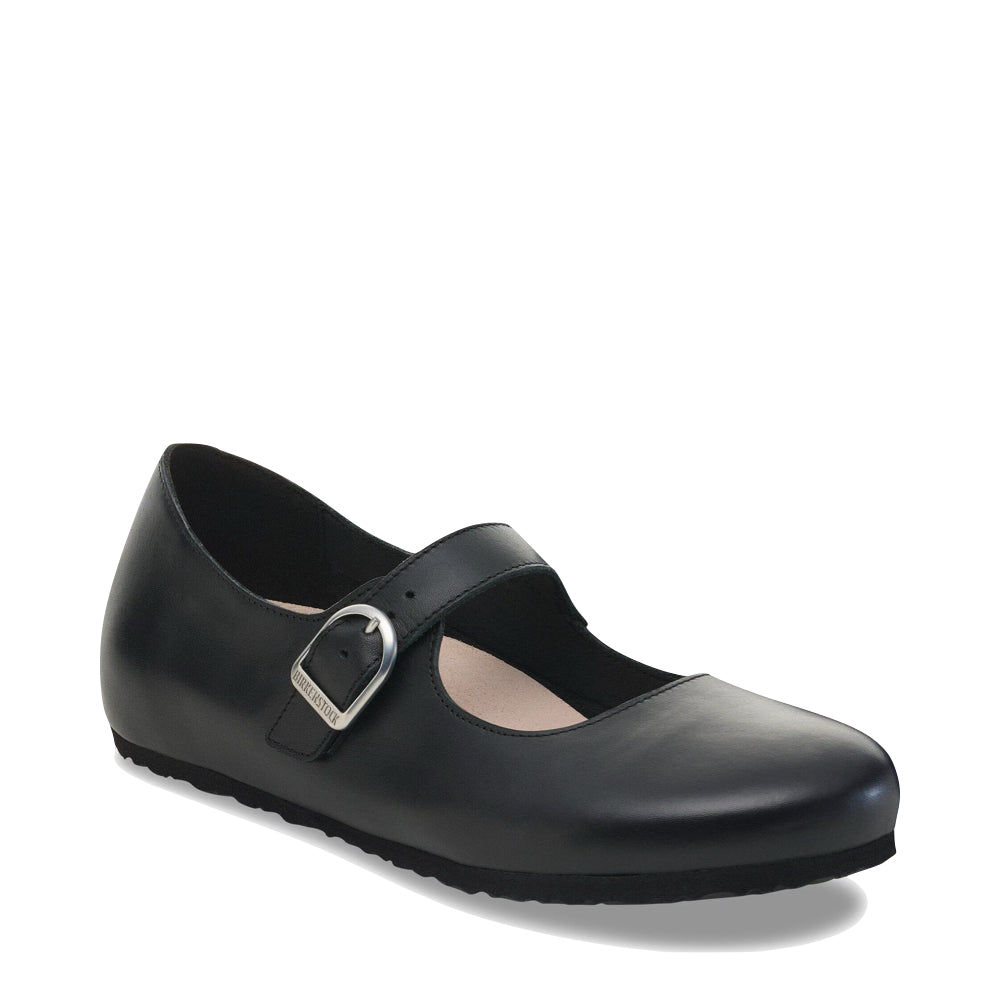 Toe view of Birkenstock Santa Clarita Smooth Leather Mary Jane for women.