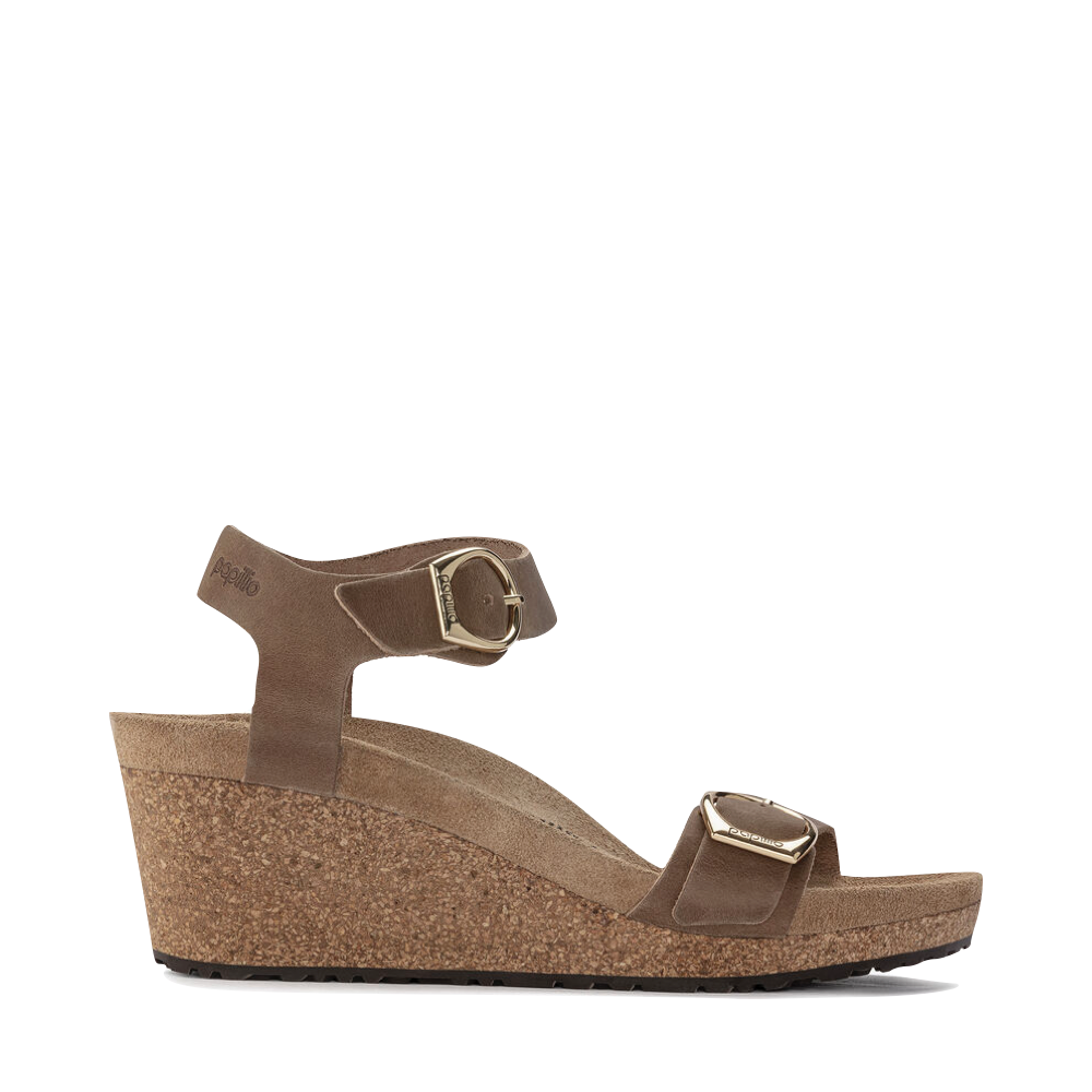 Side (right) view of Birkenstock Soley Wedge Sandal for women.