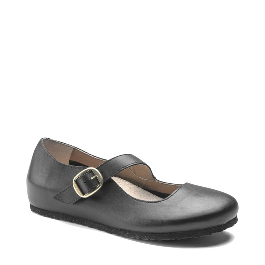 Mudguard and Toe view of Birkenstock Tracy Leather Mary Jane for women.