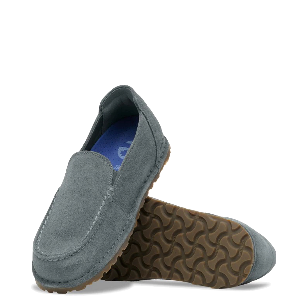 Top-down and bottom view of Birkenstock Utti Slip On Loafer for women.
