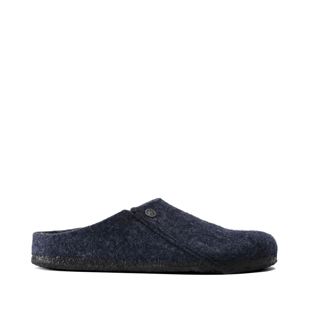 Side (right) view of Birkenstock Zermatt Shearling Slip On Clog Slipper for women.