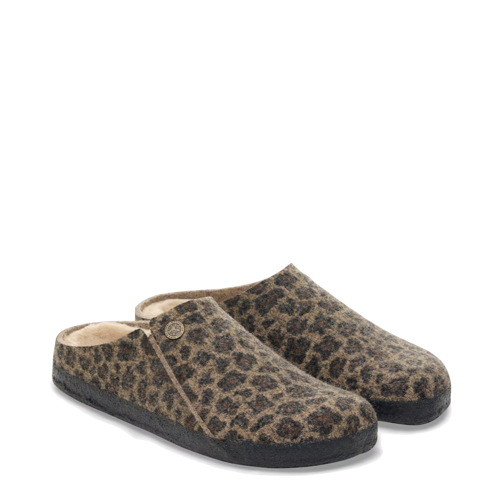 Toe view of Birkenstock Zermatt Shearling Slip On Clog Slipper for women.