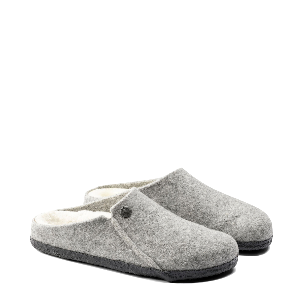 Toe view of Birkenstock Zermatt Shearling Slip On Clog Slipper for women.
