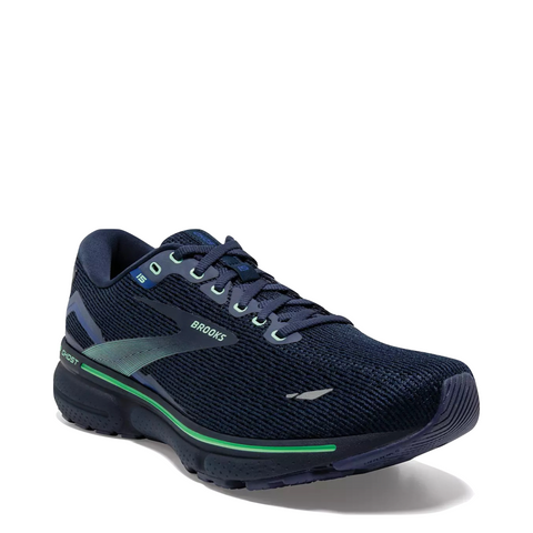 Brooks Men's Ghost 15 Running Sneakers in Crown Blue/Black/Green
