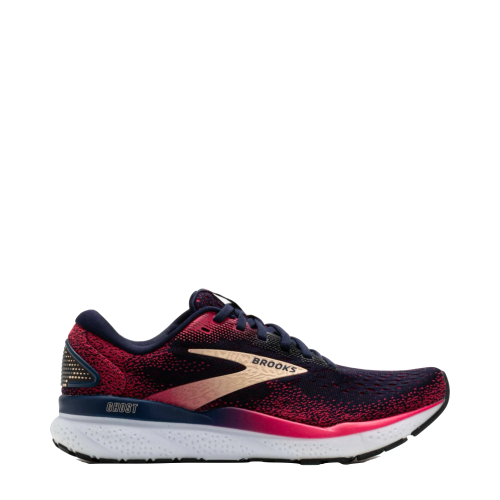 Side (right) view of Brooks Ghost 16 Sneaker for women.