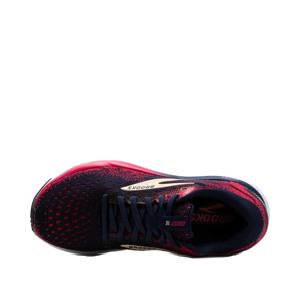 Top-down view of Brooks Ghost 16 Sneaker for women.