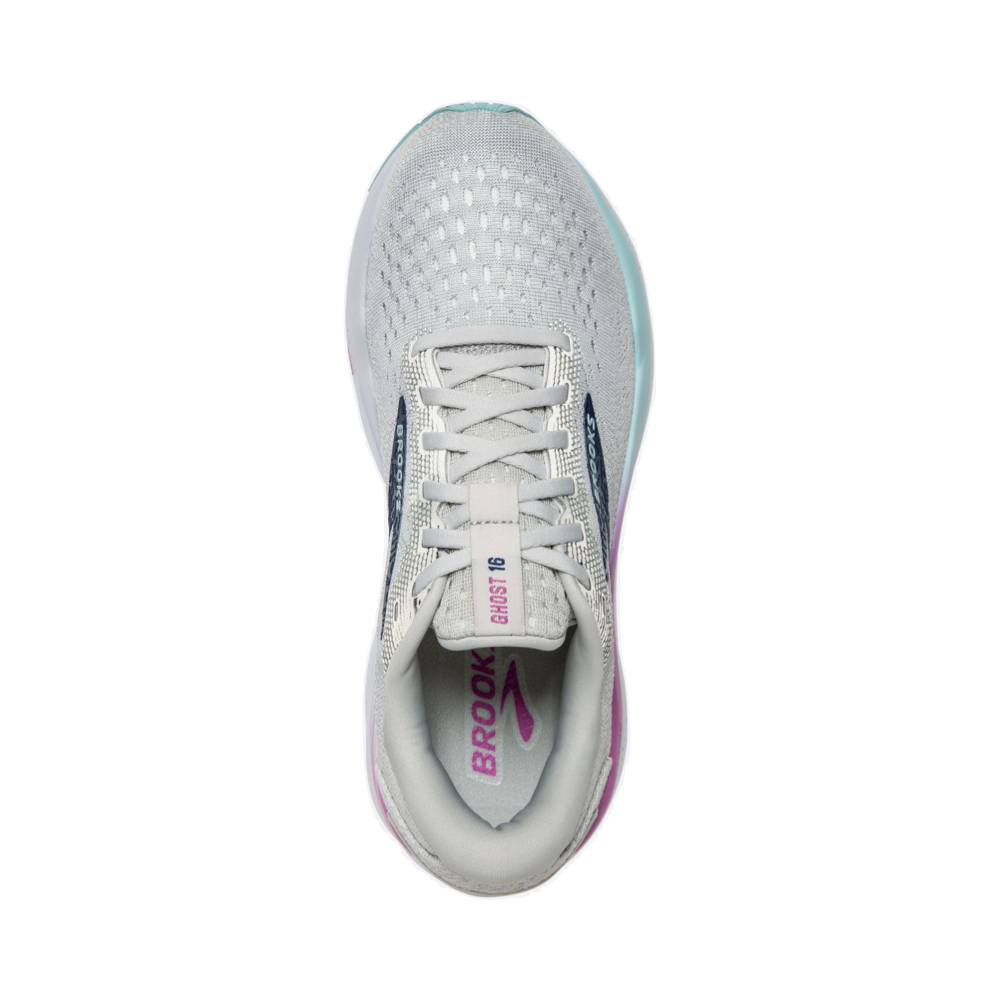 Top-down view of Brooks Ghost 16 Sneaker for women.