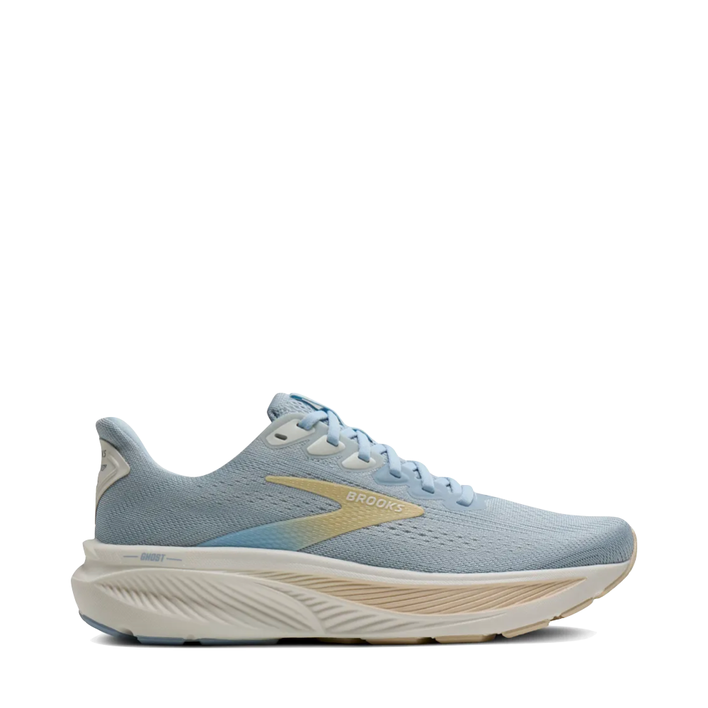 Side (right) view of Brooks Ghost 17 Sneaker for women.