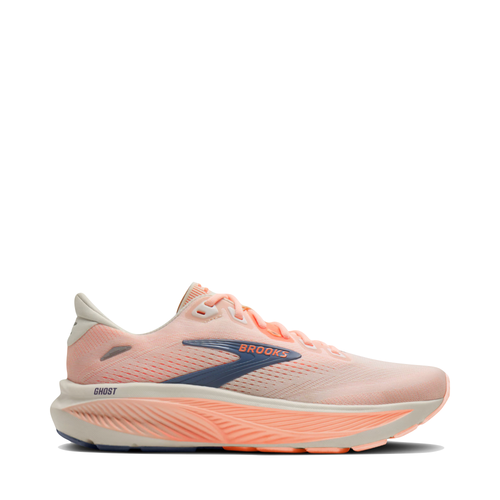 Side (right) view of Brooks Ghost 18 Sneaker for women.