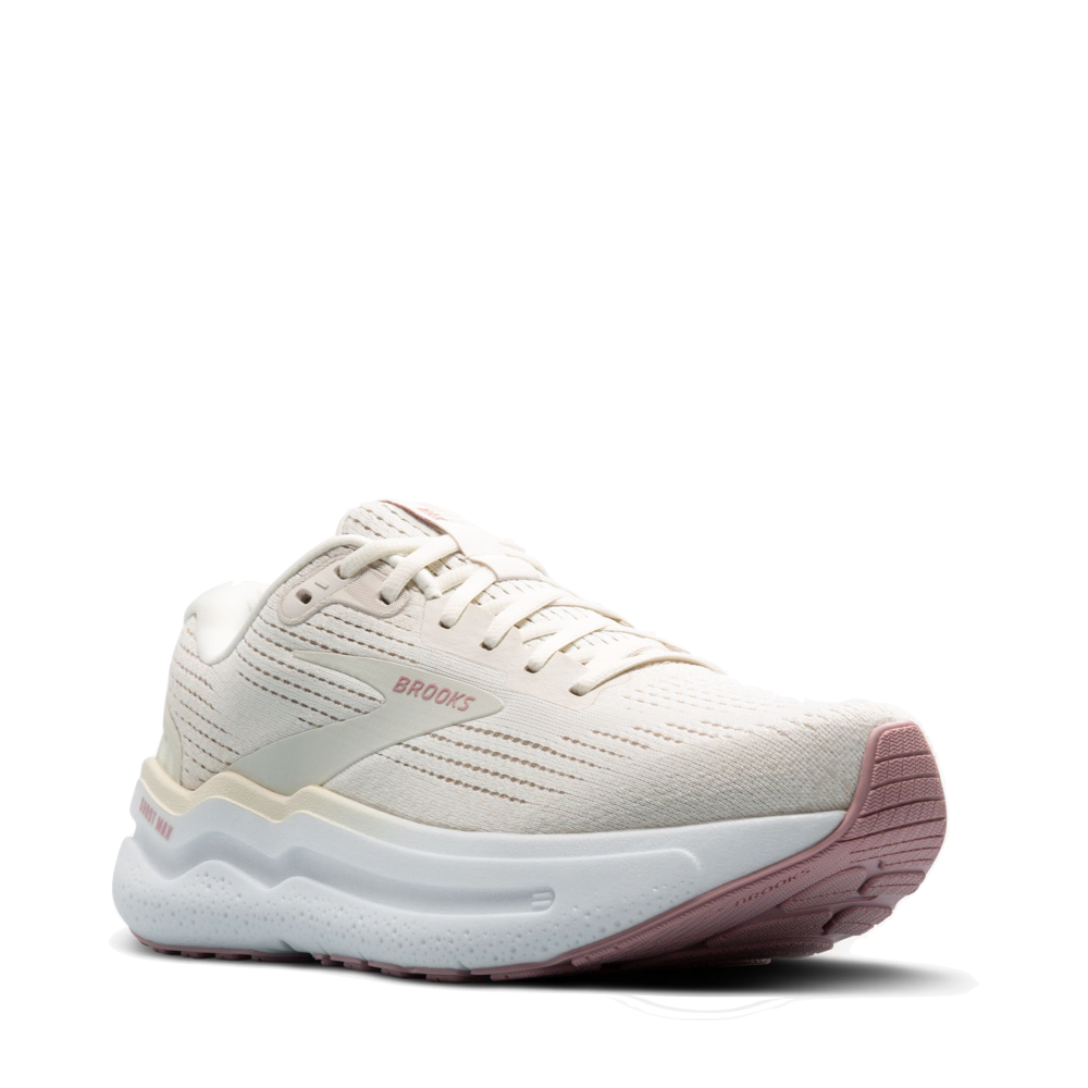 Mudguard and Toe view of Brooks Ghost Max 2 Sneaker for women.