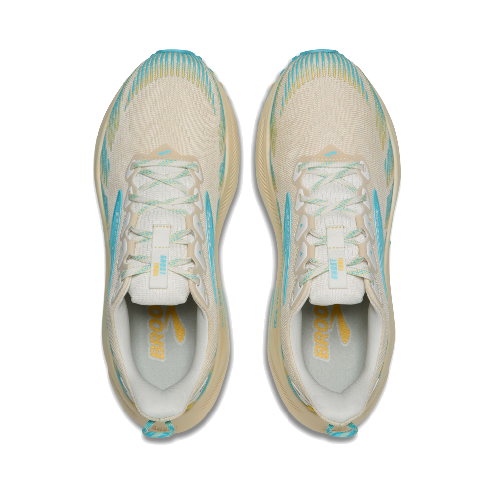 Top-down view of Brooks Ghost Trail Sneaker for women.
