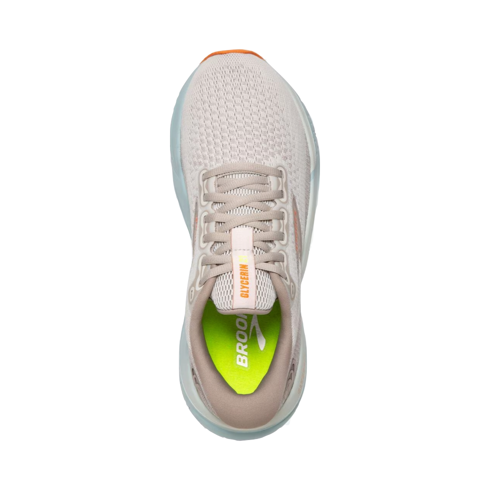 Top-down view of Brooks Glycerin 21 for women.