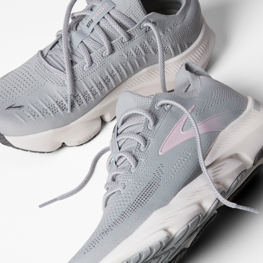 Detail view of Brooks Glycerin Flex Sneaker for women.