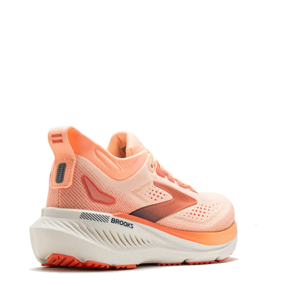 Heel view of Brooks Glycerin GTS 23 Sneaker for women.