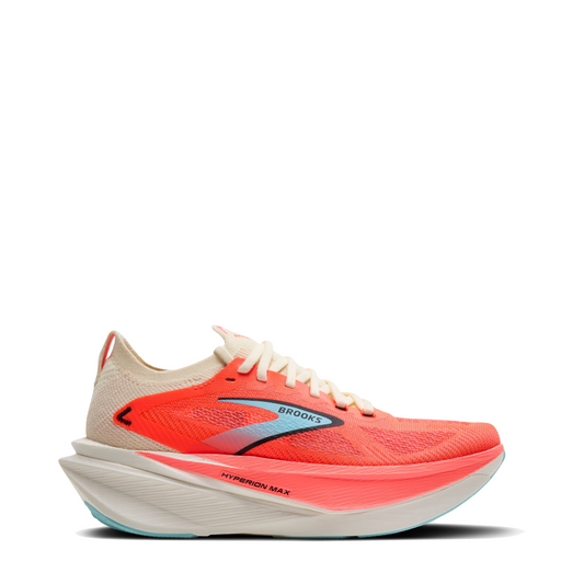 Side (right) view of Brooks Hyperion Max 3 Sneaker for women.