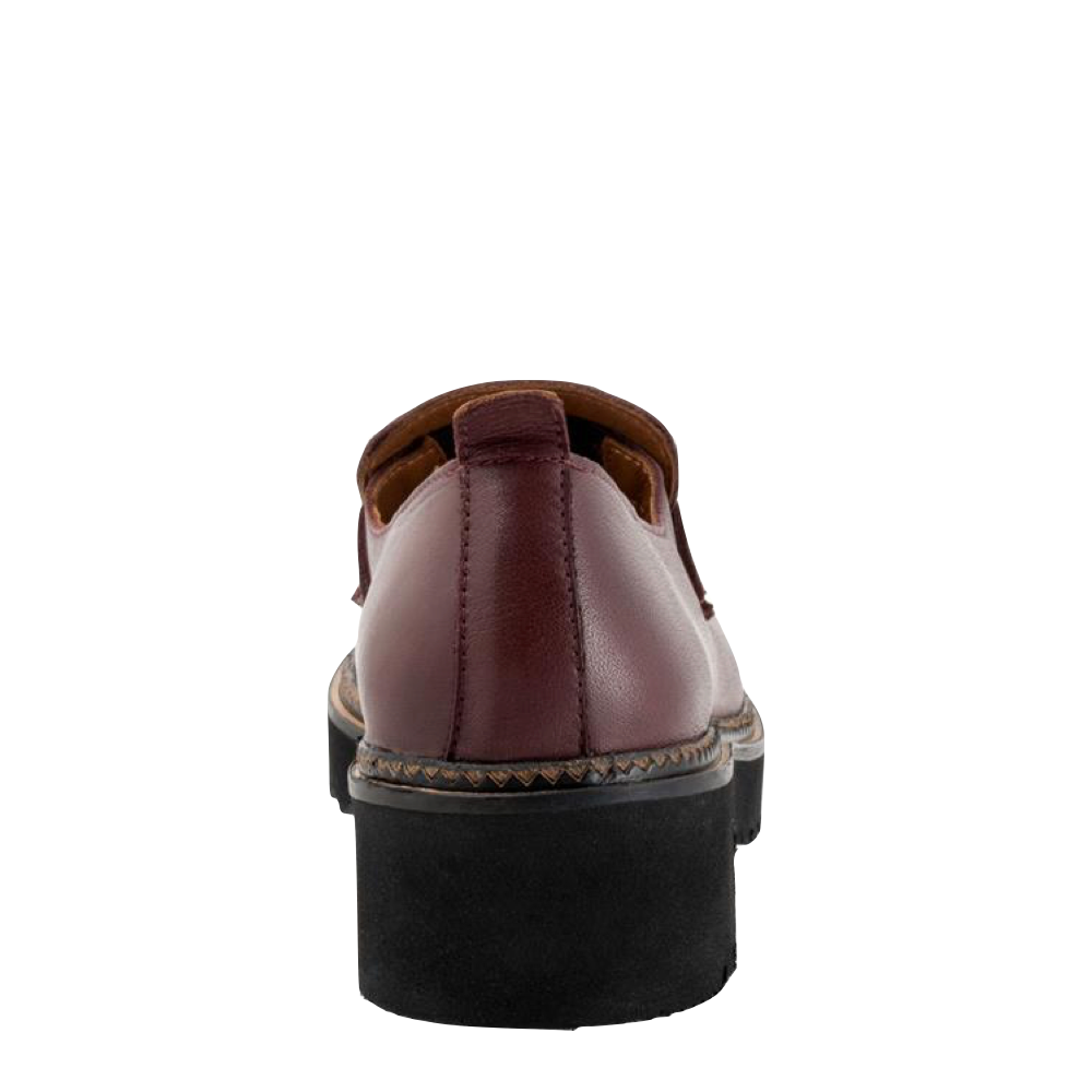 Back view of Bueno Annie Leather Loafer for women.