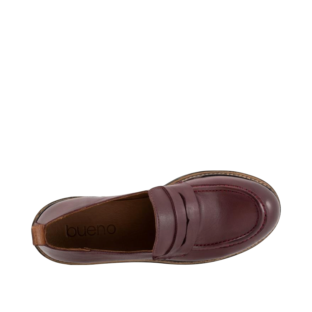Top-down view of Bueno Annie Leather Loafer for women.
