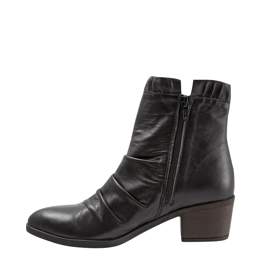 womens lined dress boots Bueno Women's Connie Leather Side Zip Heeled Dress Boot in Black – V&A Bootery INC