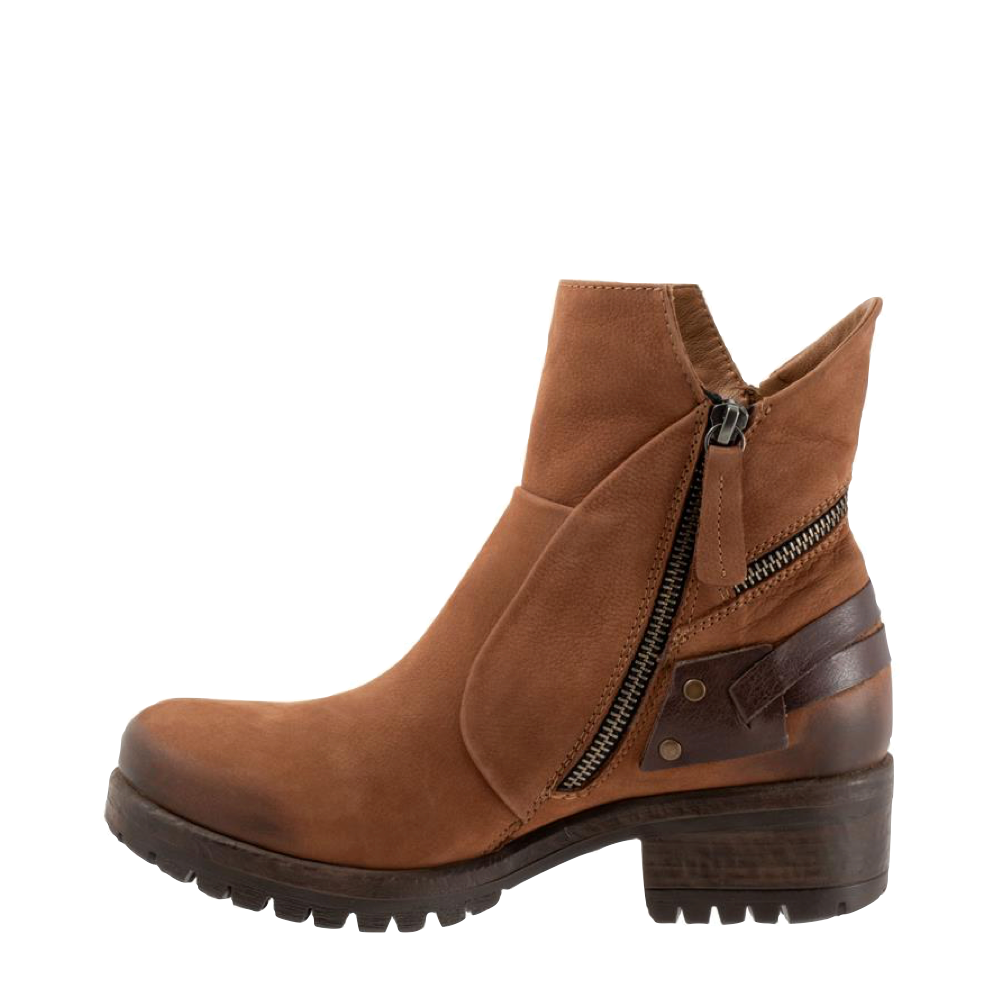 Side (left) view of Bueno Fallon Side Zip Leather Boot for women.