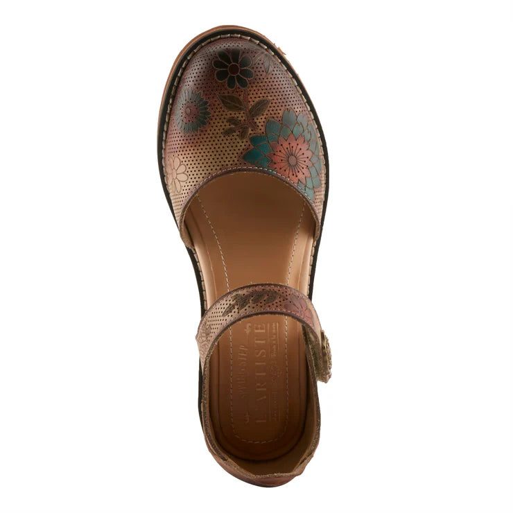 Spring Step Women's Cabracho Heeled Mary Janes in Beige Multi