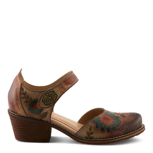 Spring Step Women's Cabracho Heeled Mary Janes in Beige Multi