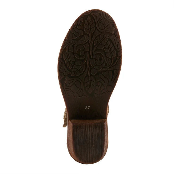 Spring Step Women's Cabracho Heeled Mary Janes in Beige Multi
