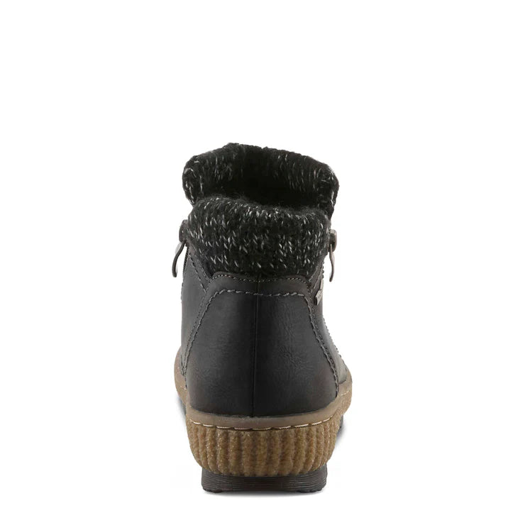Spring Step Women's Cleora Side Zip Water Resistant Boot in Black