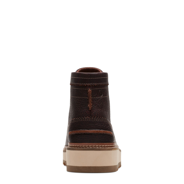 Clarks Men's Clarkhill Hi Leather Lace Boot in Dark Brown