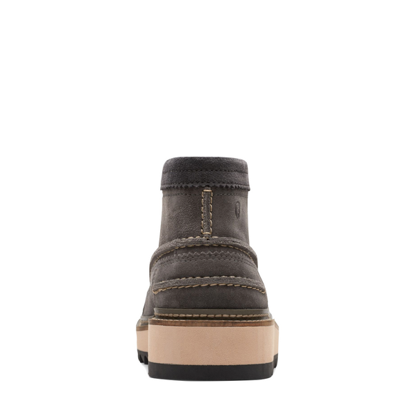 Clarks Men's Clarkhill Mid Suede Lace Boot in Dark Grey