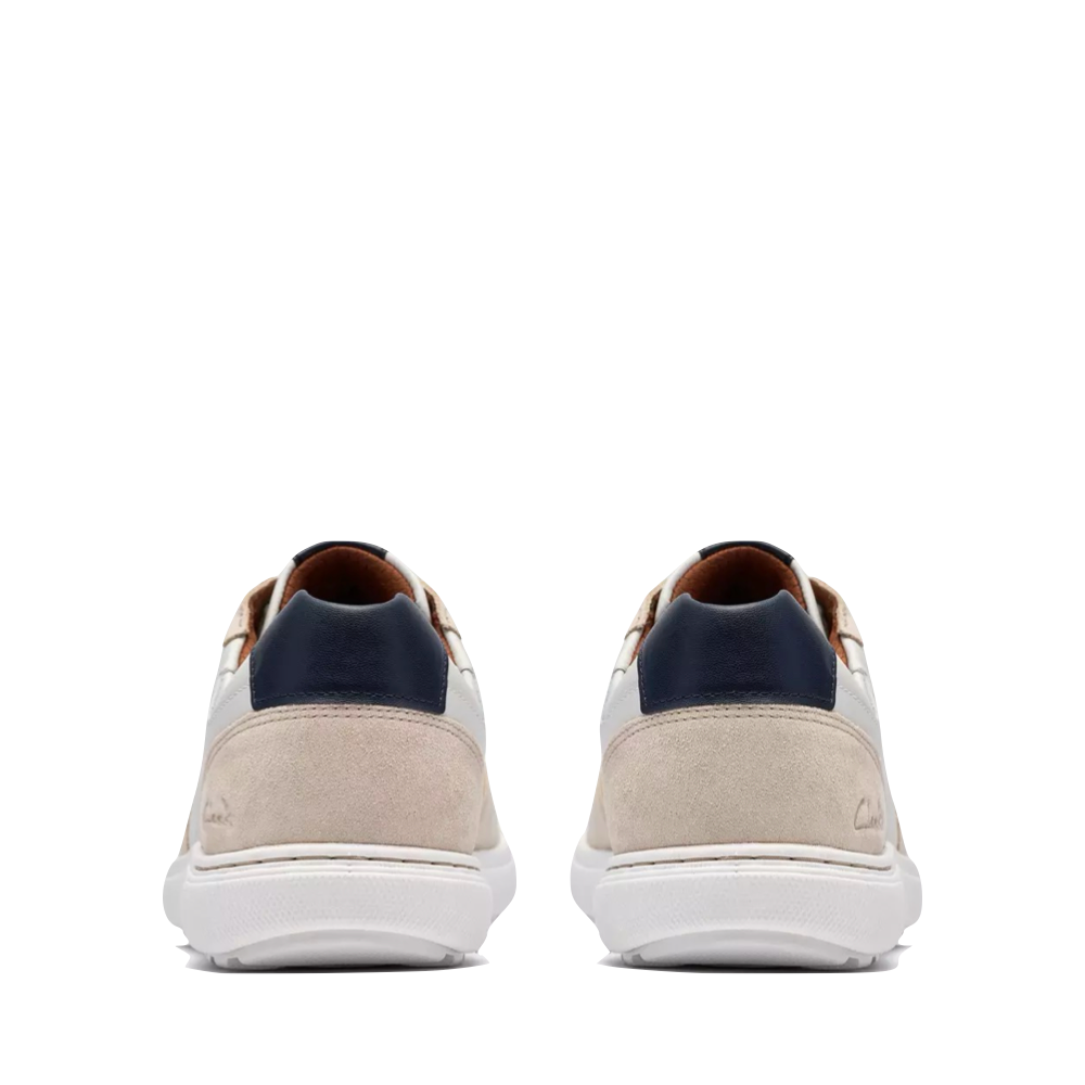 Back view of Clarks Mapstone Sport Leather Sneaker for men.