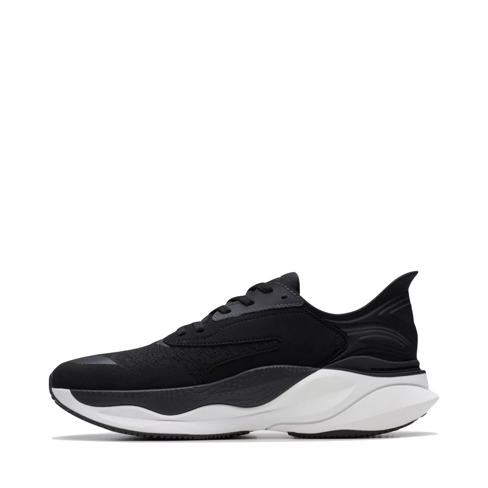 Side (left) view of Clarks Pace Sneaker for men.
