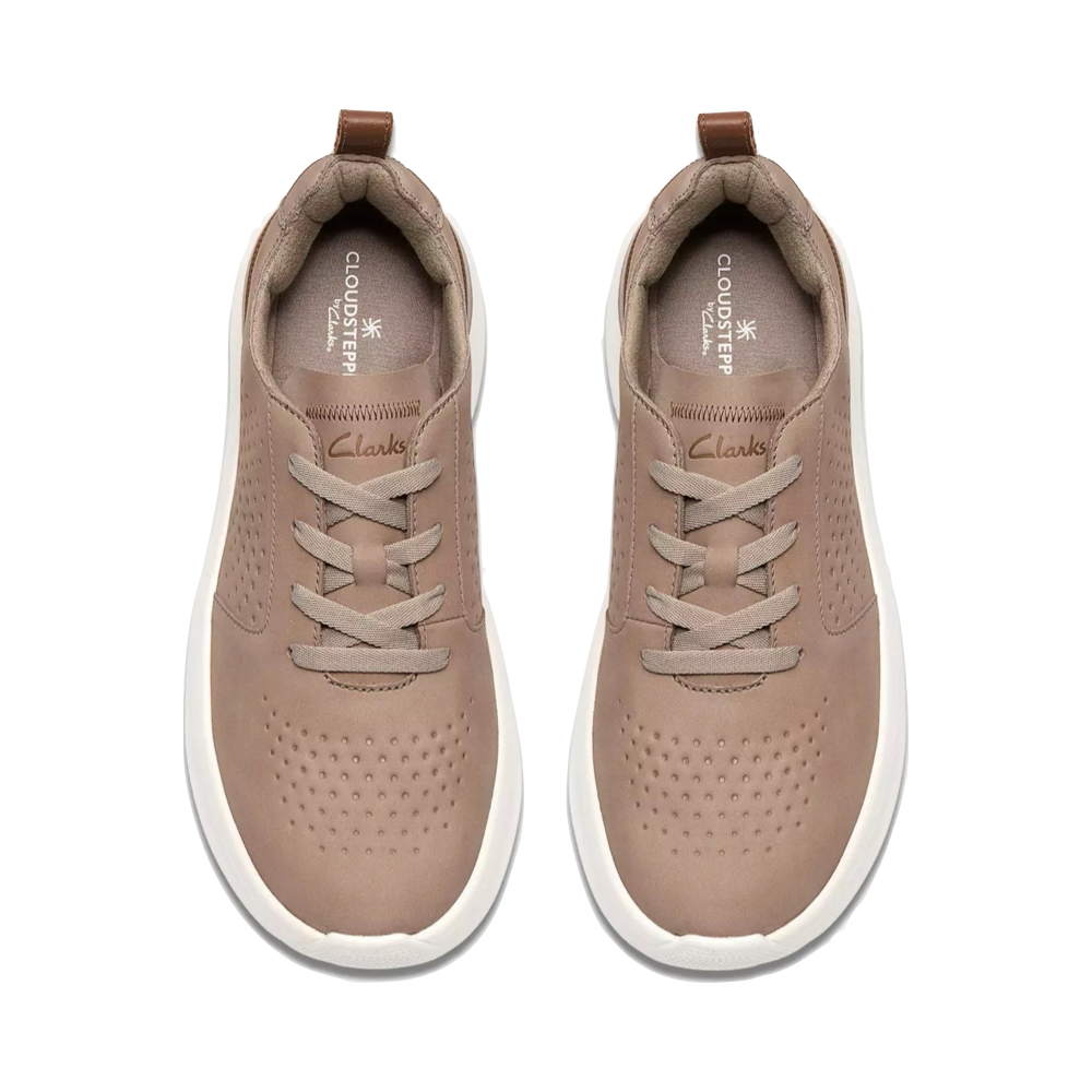Top-down view of Clarks Solevana Style Lace Sneaker for men.