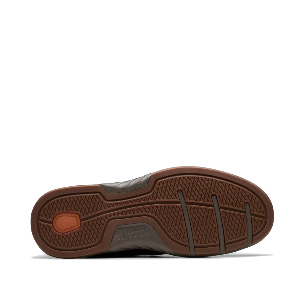 Bottom view of Clarks Un Briley Leather Lace Shoe for men.