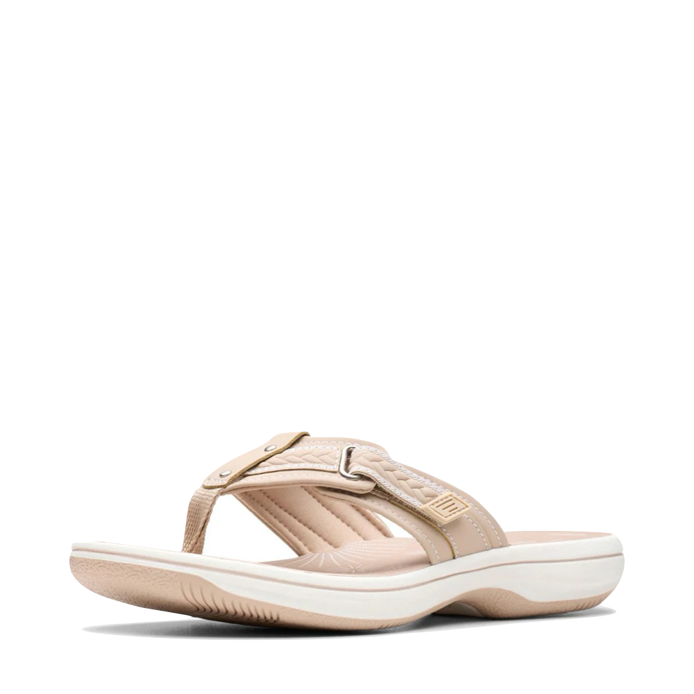 Toe view of Clarks Breezey Sun Flip Sandal for women.
