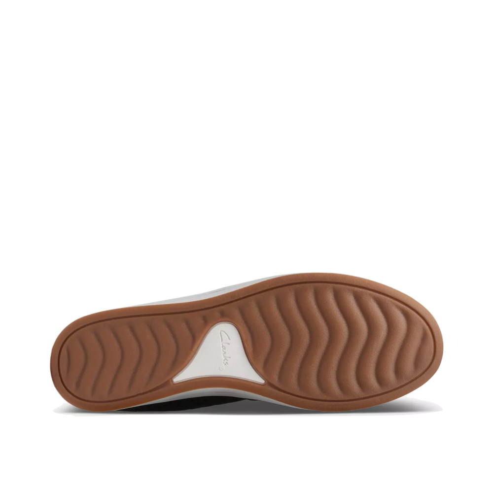 Bottom view of Clarks Breeze Emily Perfed Slip On for women.