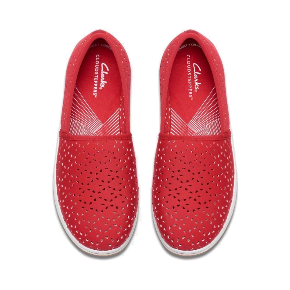 Top-down view of Clarks Breeze Emily Perfed Slip On for women.