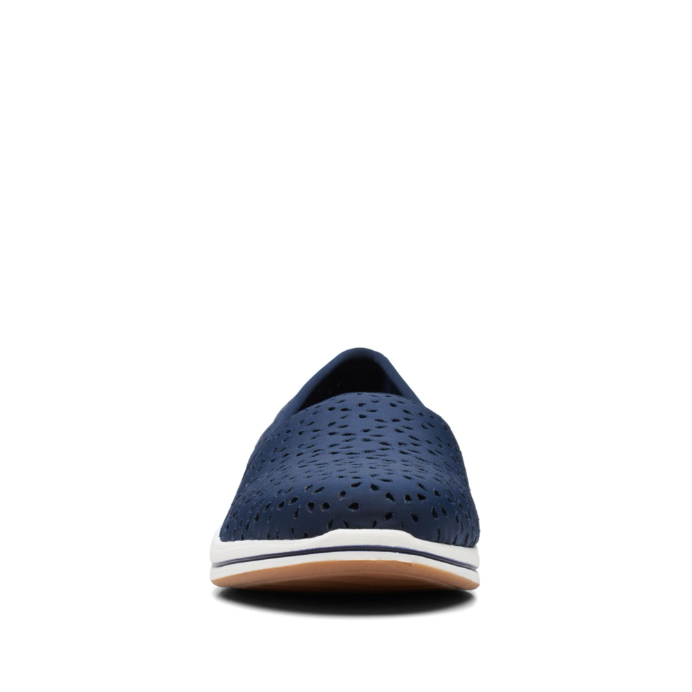 Front view of Clarks Breeze Emily Perfed Slip On for women.