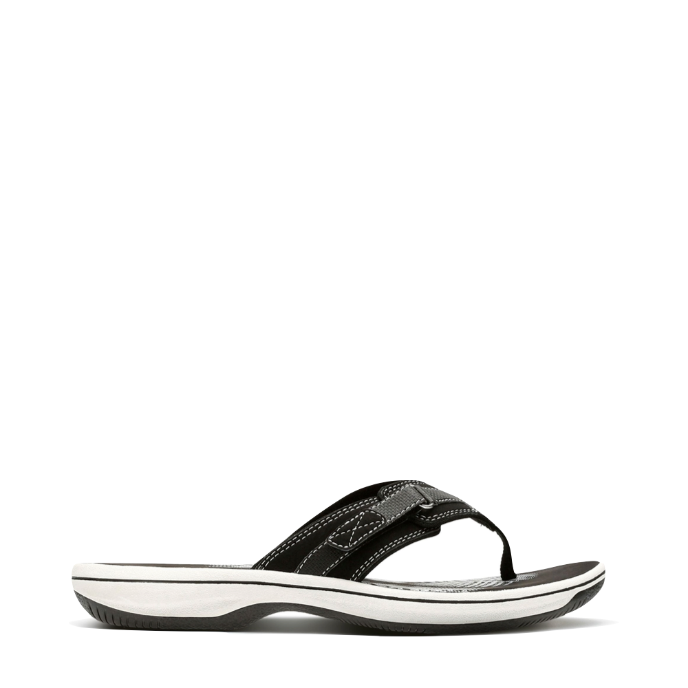 Clarks Women s Breeze Sea II Flip Thong Sandal Black V A Bootery INC