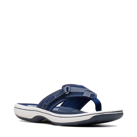 Toe view of Clarks Breeze Sea 2 Flip Thong Sandal for women.